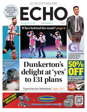 Cover of Gloucestershire Echo