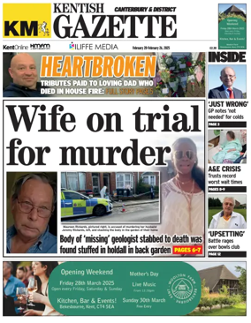 Cover of Kentish Gazette Canterbury & District