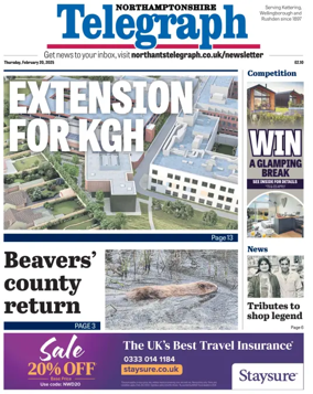 Cover of Northants Evening Telegraph