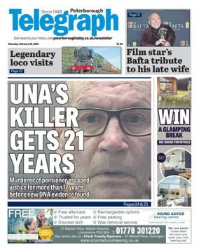 Cover of The Peterborough Evening Telegraph