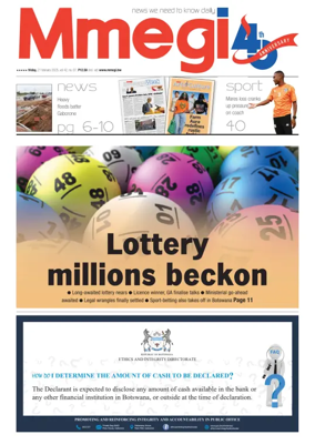 Cover of Mmegi