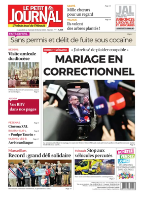 Cover of Le Petit Journal - L'hebdo local de l'Hérault