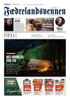 Cover of Faedrelandsvennen