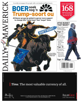 Cover of Daily Maverick