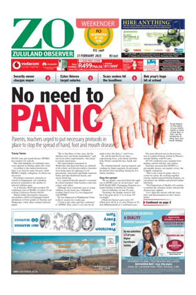 Cover of Zululand Observer - Weekender