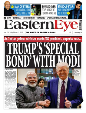 Cover of Eastern Eye (UK)