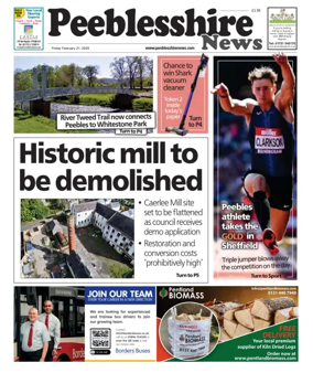 Cover of Peebleshire News