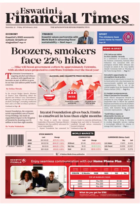 Cover of Eswatini Financial Times