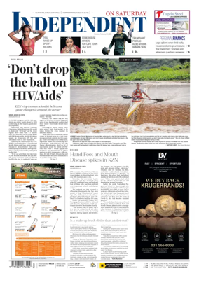 Cover of The Independent on Saturday