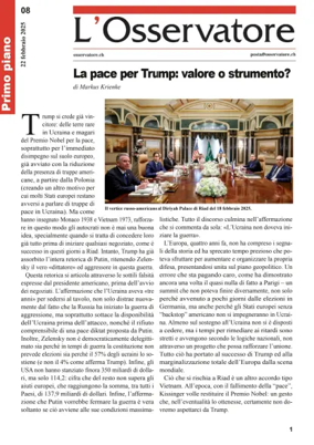 Cover of L'Osservatore