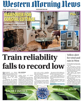 Cover of Western Morning News (Saturday)