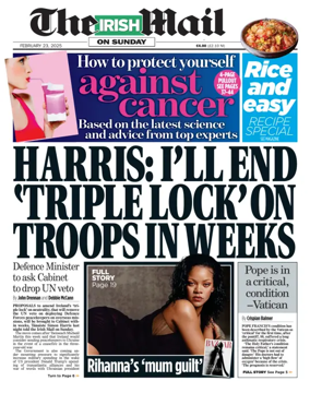 Cover of The Irish Mail on Sunday