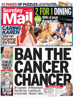 Cover of Sunday Mail (UK)