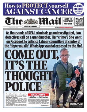 Cover of The Mail on Sunday