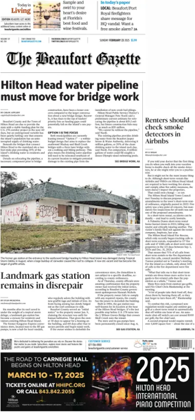 Cover of Beaufort Gazette (Sunday)