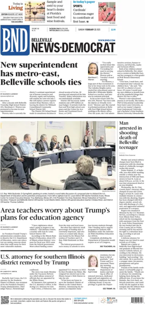 Cover of Belleville News-Democrat (Sunday)