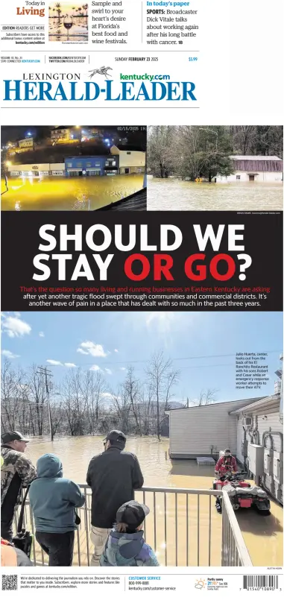 Cover of Lexington Herald-Leader (Sunday)