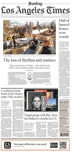 Cover of Los Angeles Times (Sunday)