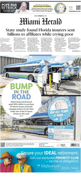 Cover of Miami Herald (Sunday)