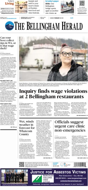 Cover of The Bellingham Herald (Sunday)