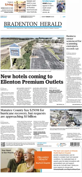 Cover of The Bradenton Herald (Sunday)