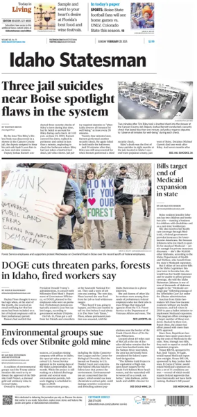 Cover of The Idaho Statesman (Sunday)