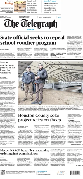 Cover of The Telegraph (Macon) (Sunday)