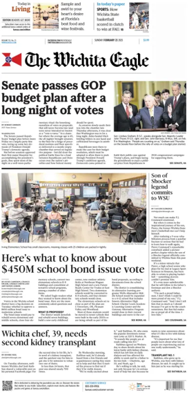 Cover of The Wichita Eagle (Sunday)