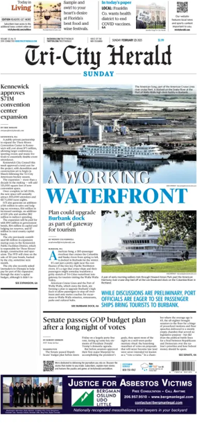 Cover of Tri-City Herald (Sunday)