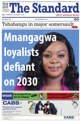 Cover of The Standard (Zimbabwe)
