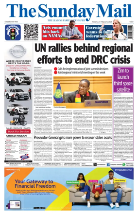 Cover of The Sunday Mail (Zimbabwe)