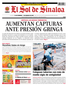 Cover of El Sol de Sinaloa