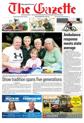 Cover of Warragul & Drouin Gazette