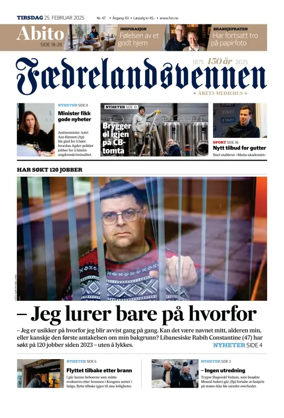 Cover of Faedrelandsvennen