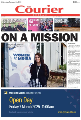 Cover of The Cobram Courier