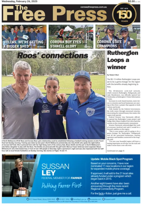 Cover of The Free Press (Corowa)
