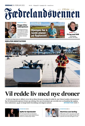 Cover of Faedrelandsvennen