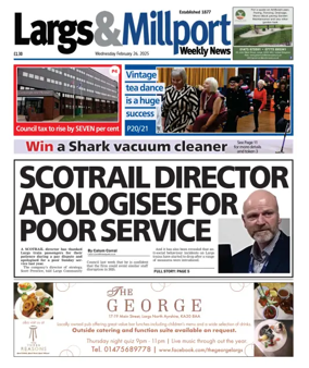 Cover of Largs & Millport Weekly News
