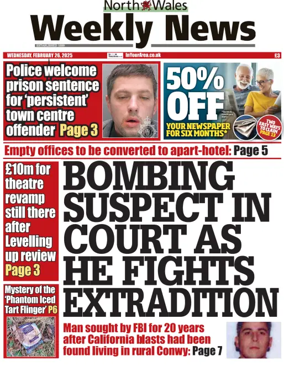 Cover of North Wales Weekly News