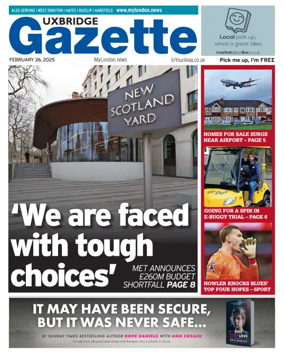 Cover of Uxbridge Gazette