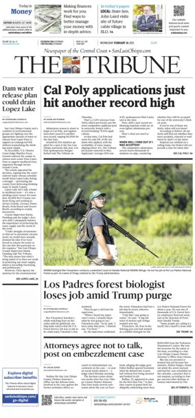 Cover of The Tribune (SLO)