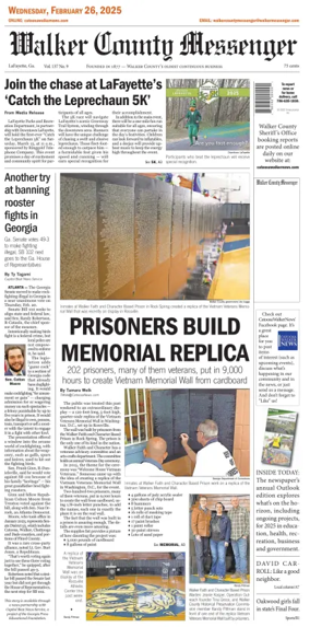 Cover of Walker County Messenger