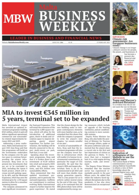 Cover of The Malta Business Weekly