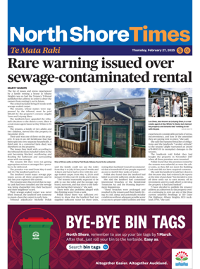 Cover of North Shore Times