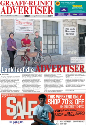 Cover of Graaff-Reinet Advertiser