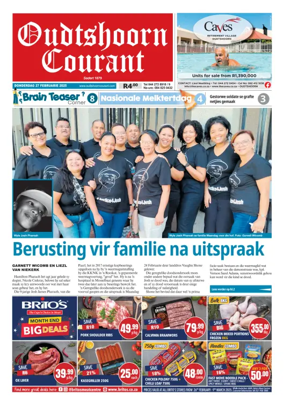 Cover of Oudtshoorn Courant