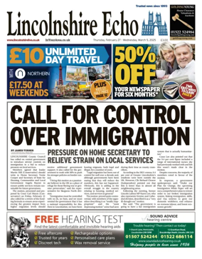 Cover of Lincolnshire Echo