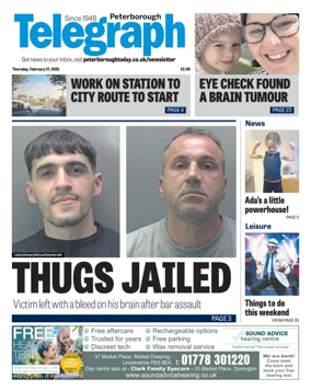 Cover of The Peterborough Evening Telegraph