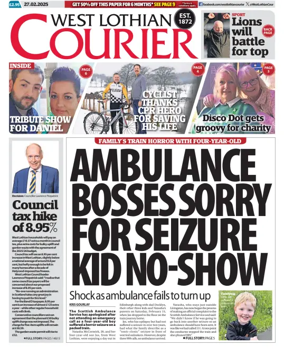 Cover of West Lothian Courier