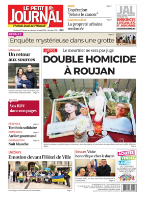 Cover of Le Petit Journal - L'hebdo local de l'Hérault